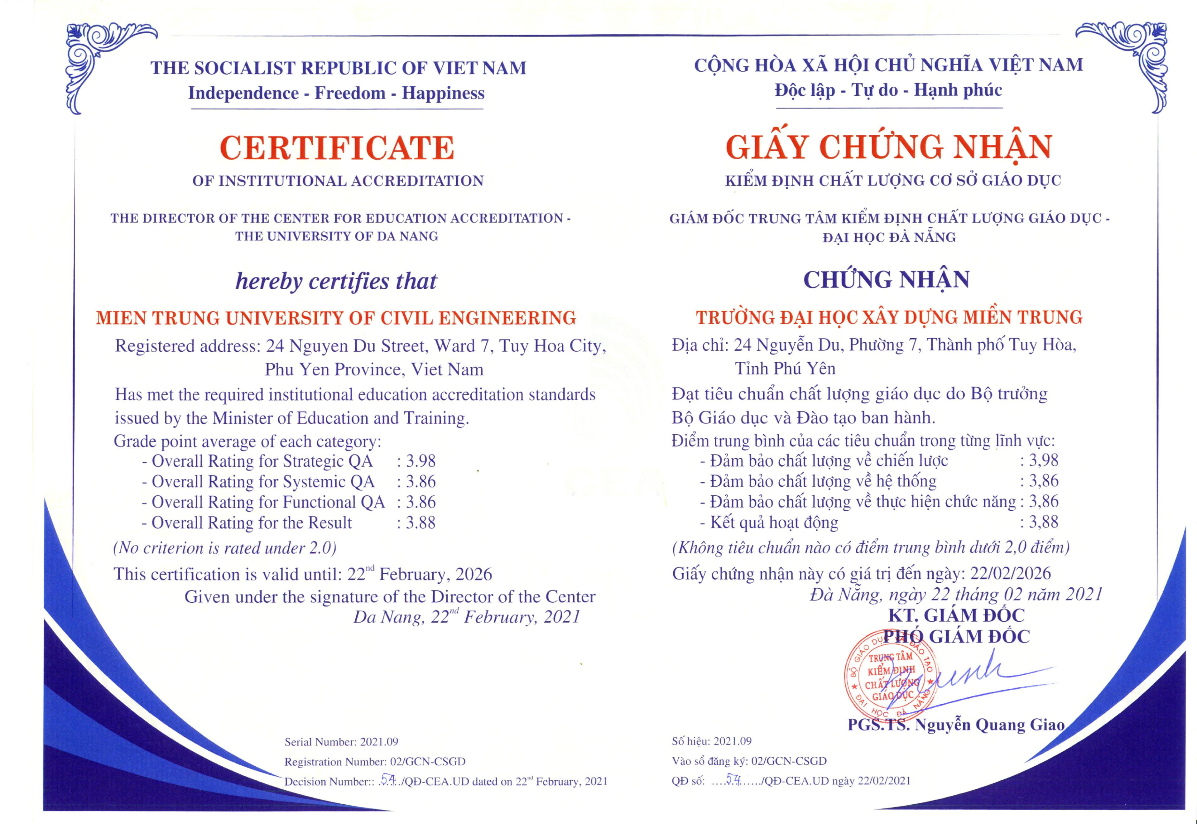 Chất lượng cơ sở giáo dục