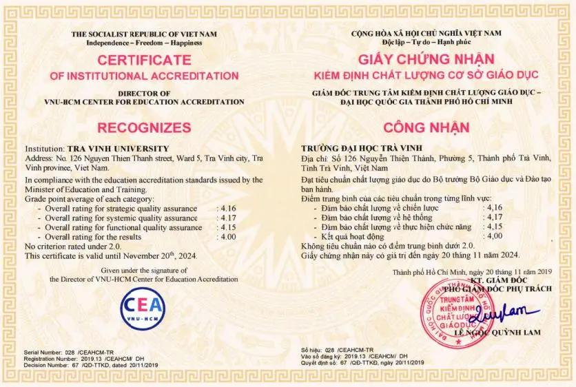 Chất lượng cơ sở giáo dục