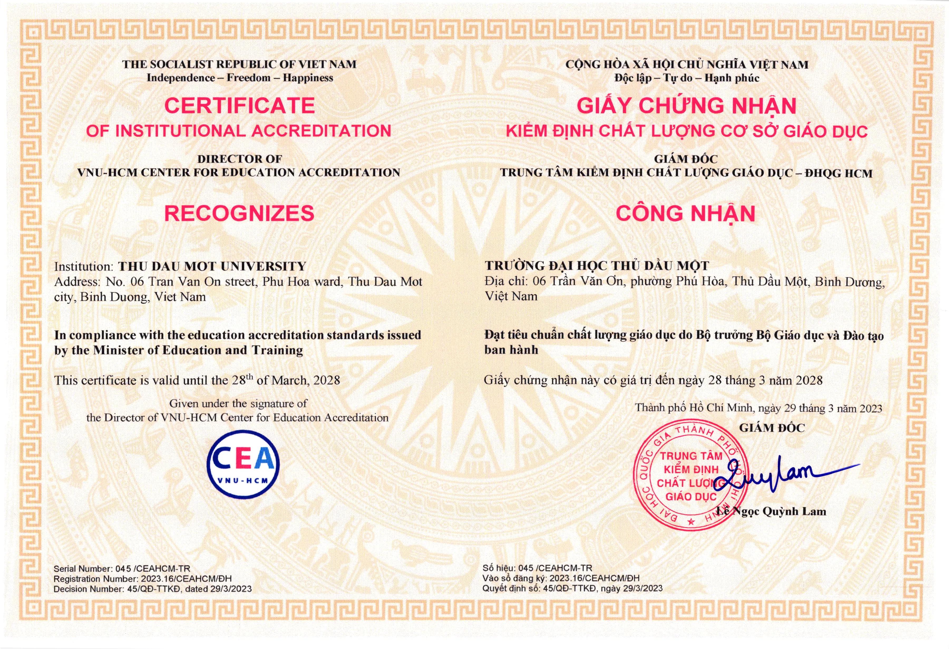 Chất lượng cơ sở giáo dục