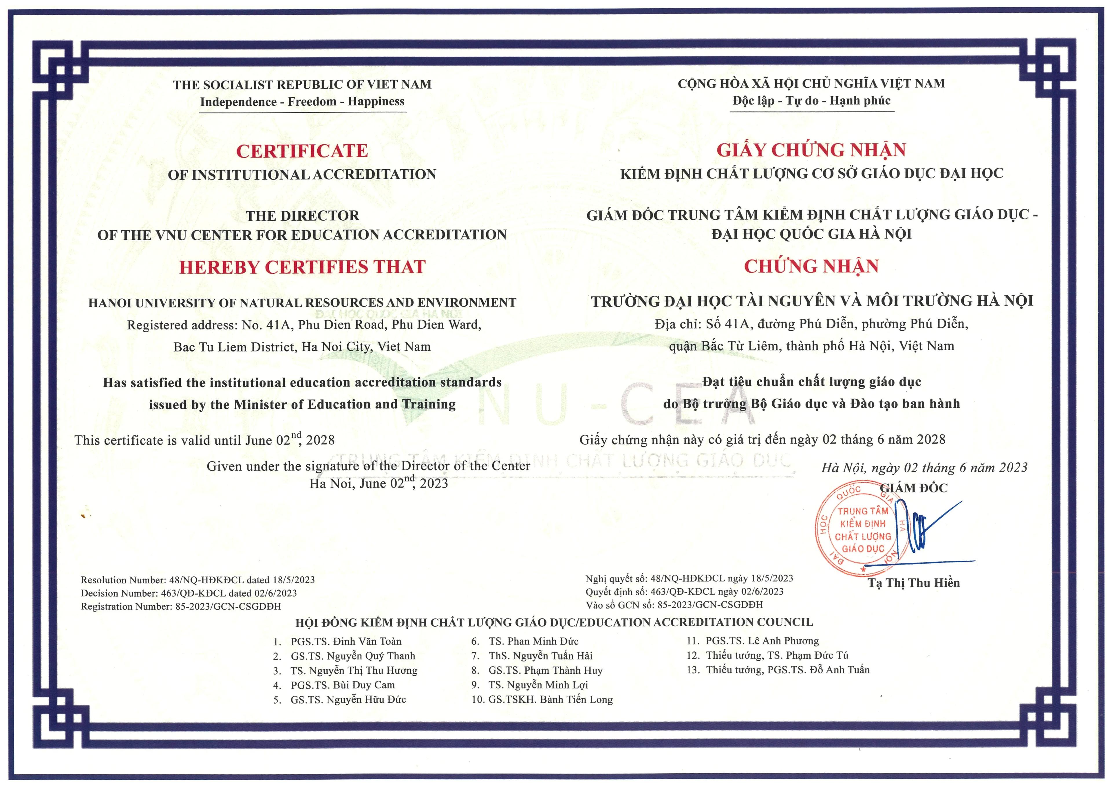 Chất lượng cơ sở giáo dục