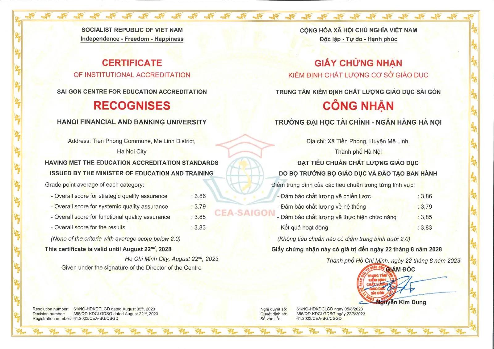 Chất lượng cơ sở giáo dục