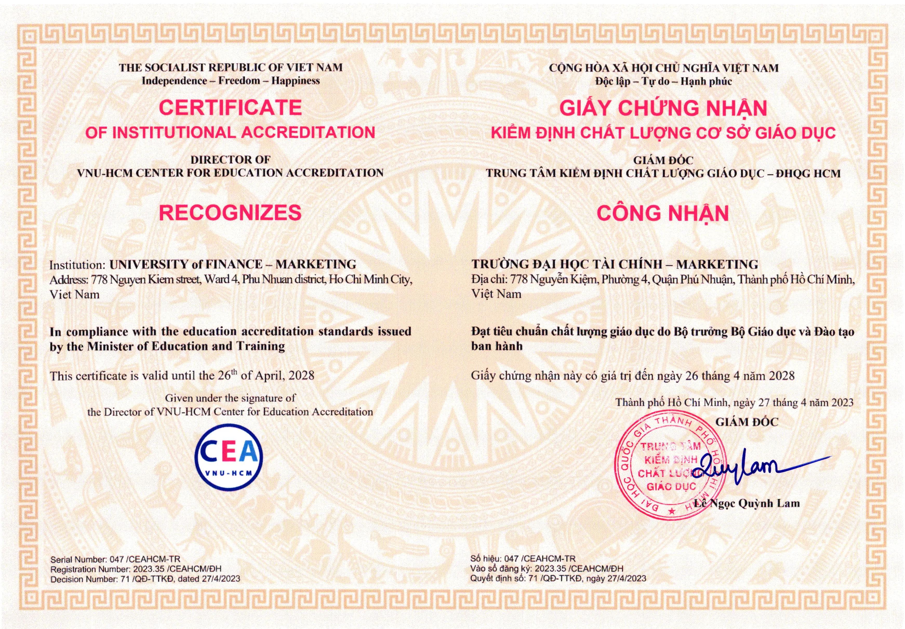 Chất lượng cơ sở giáo dục