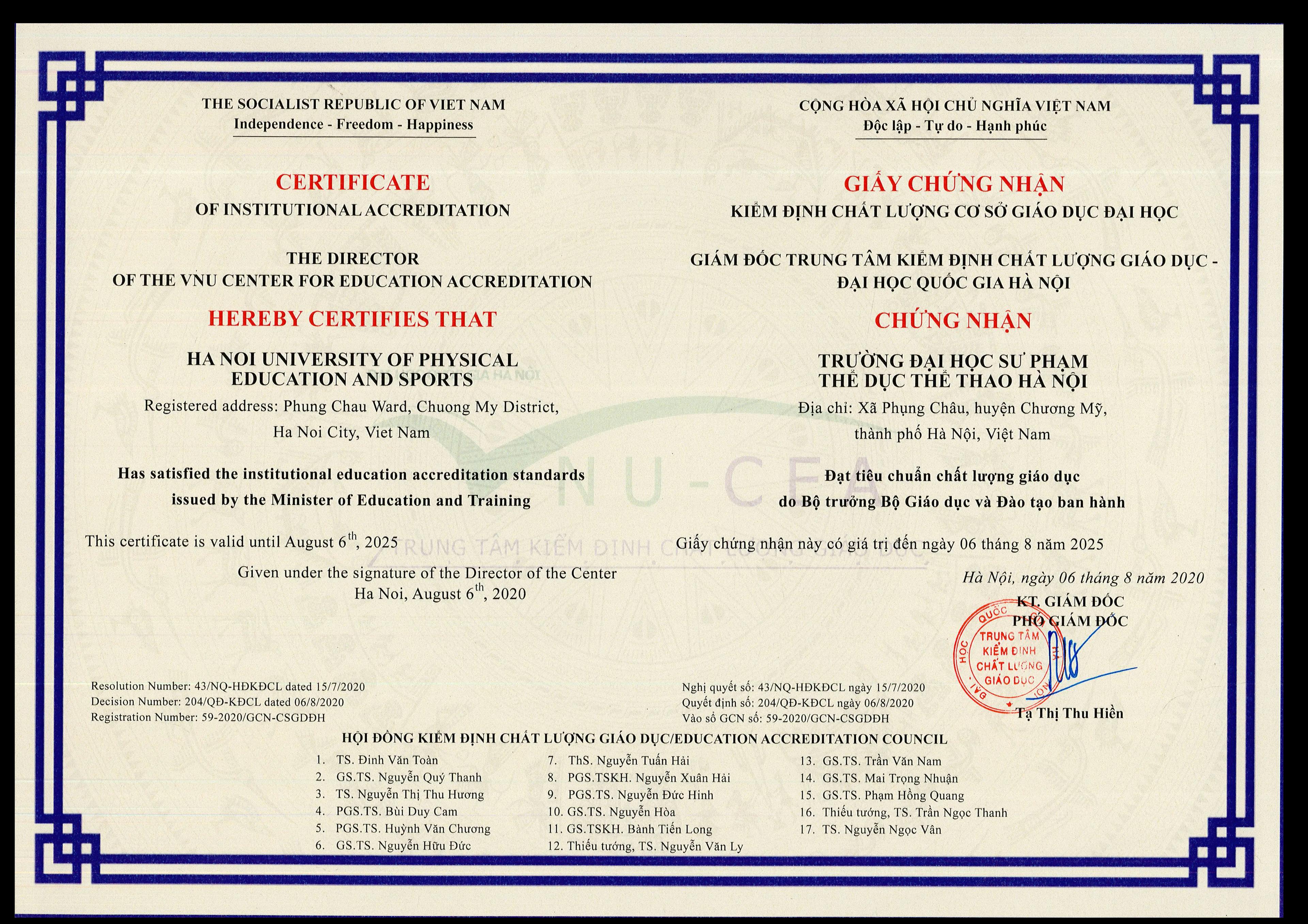 Chất lượng cơ sở giáo dục