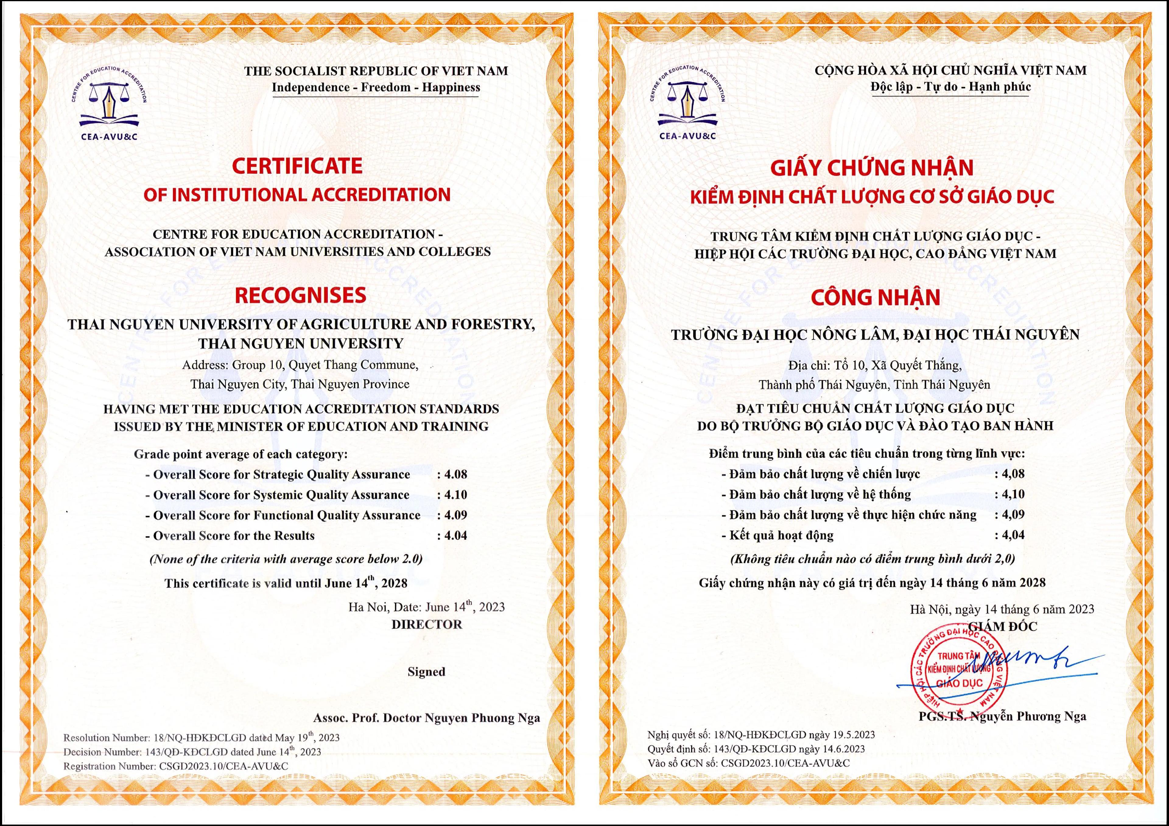 Chất lượng cơ sở giáo dục