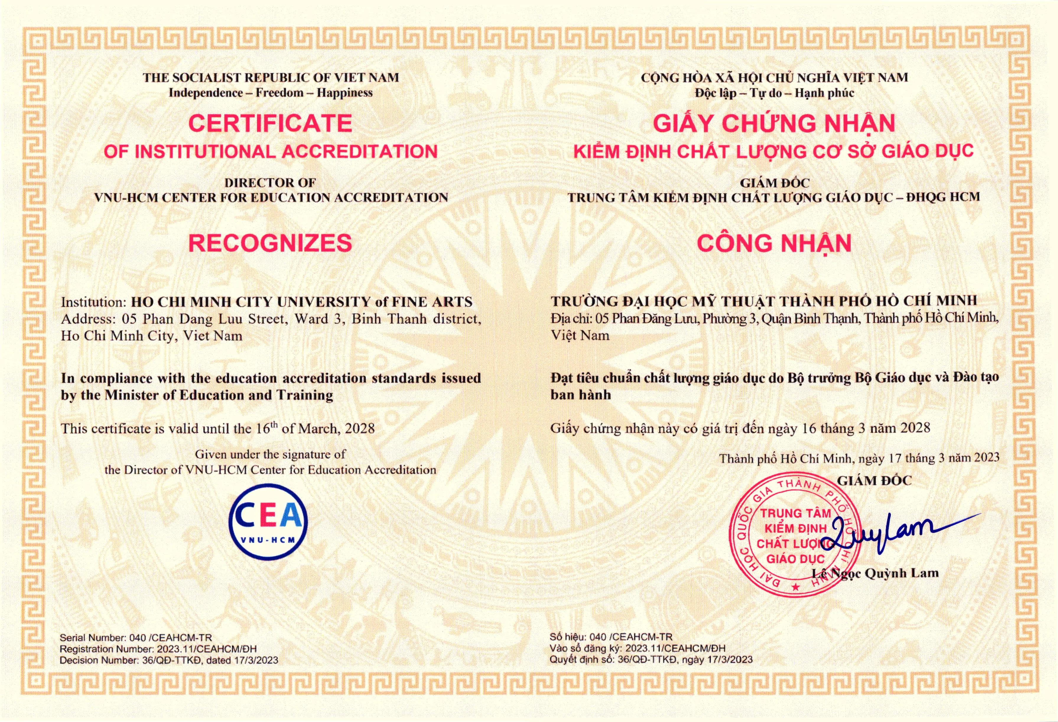 Chất lượng cơ sở giáo dục