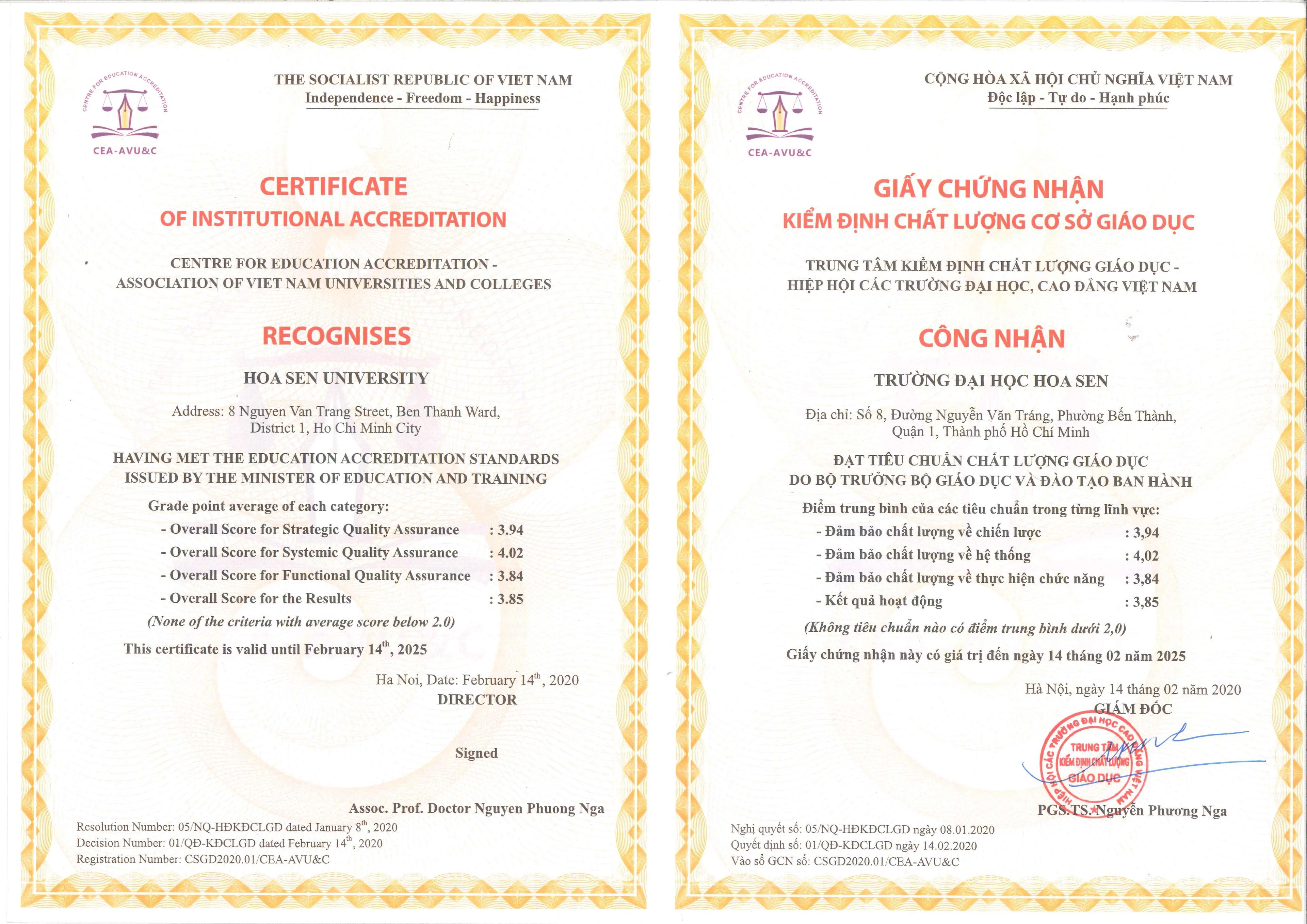 Chất lượng cơ sở giáo dục