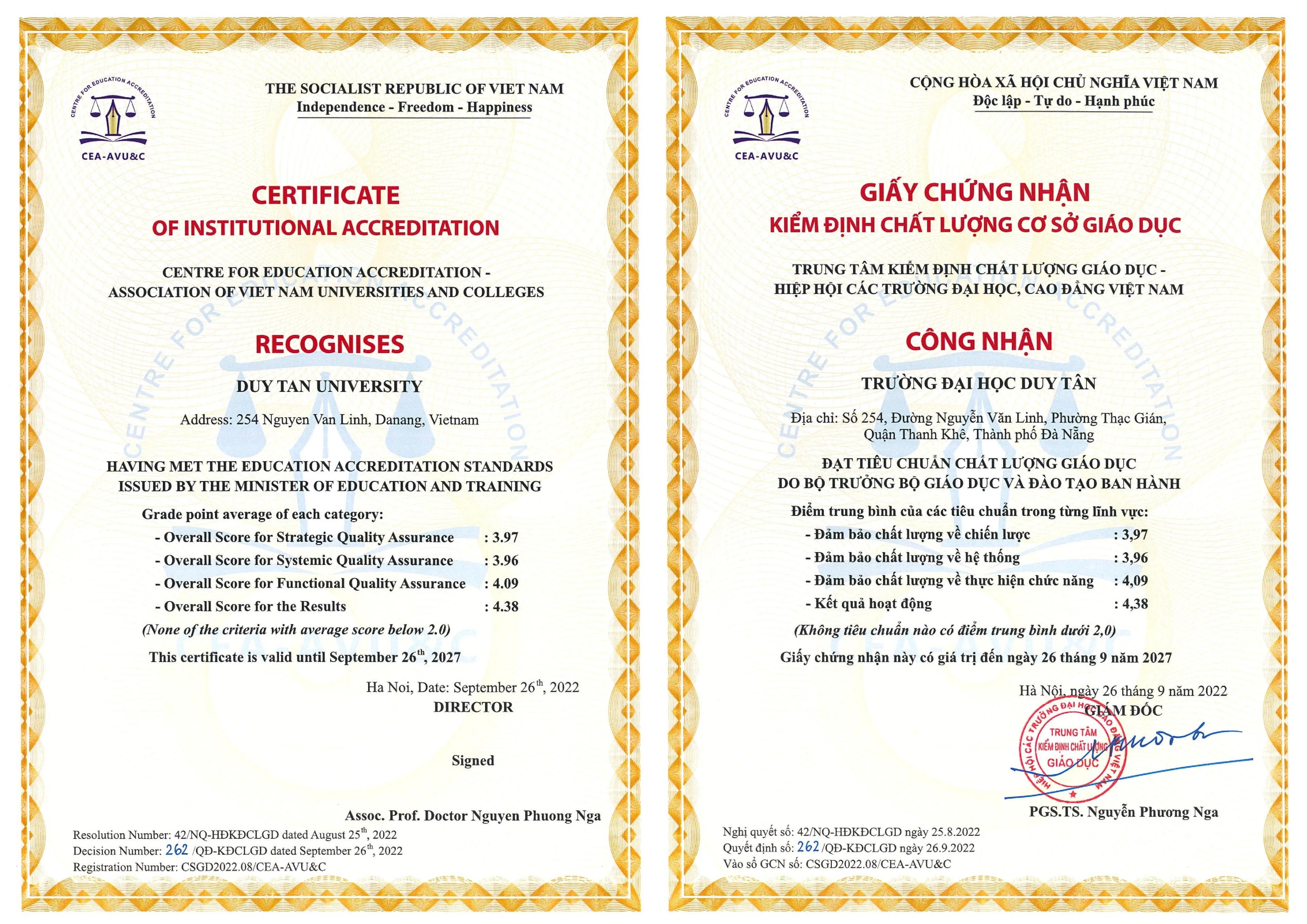 Chất lượng cơ sở giáo dục