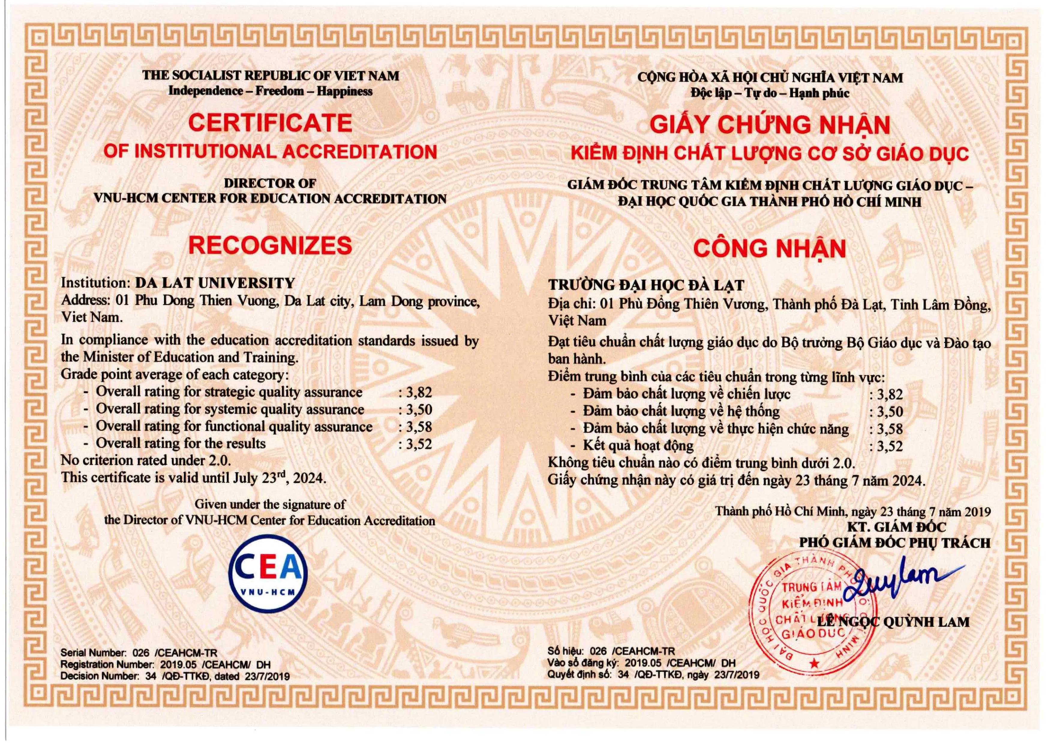 Chất lượng cơ sở giáo dục