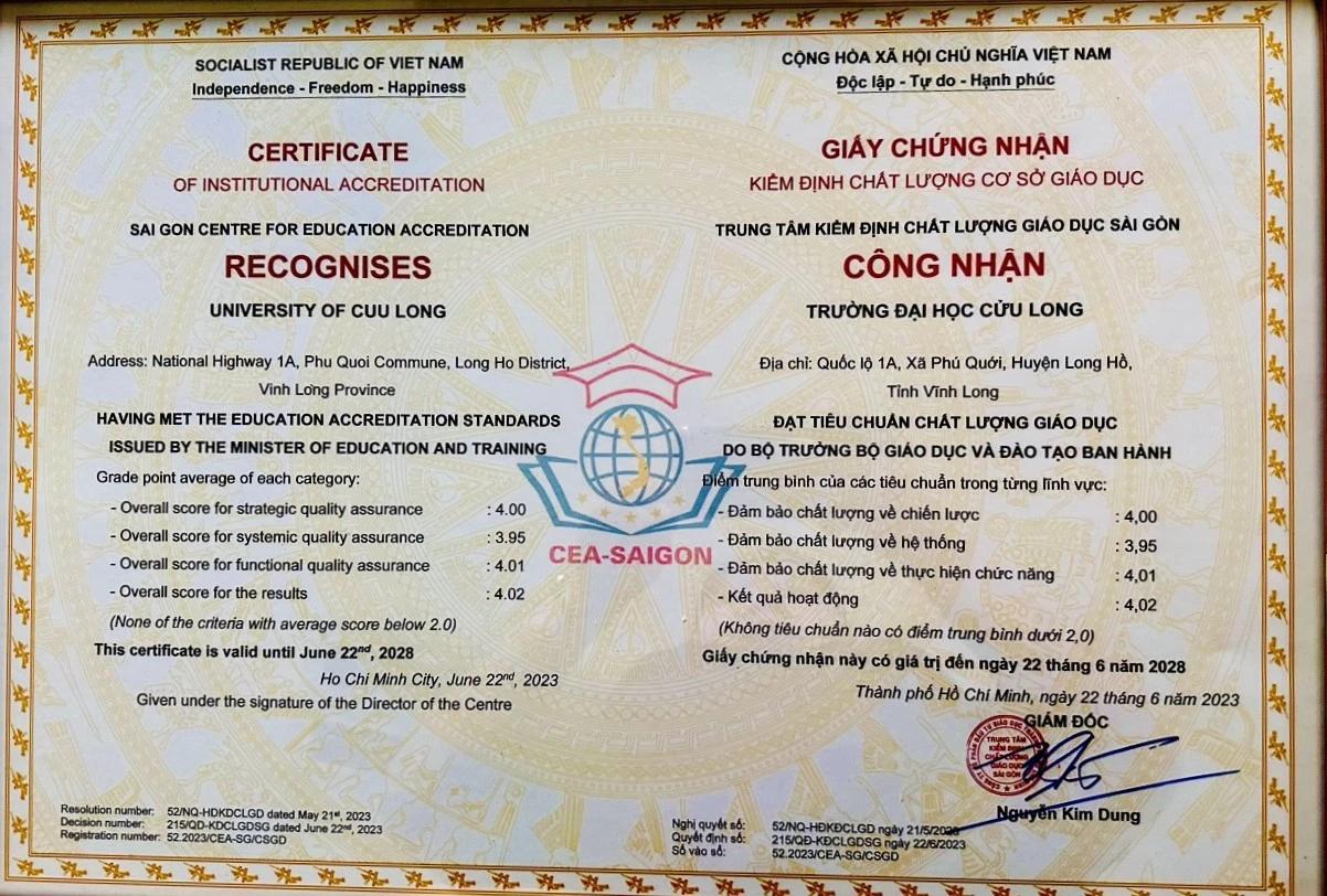 Chất lượng cơ sở giáo dục