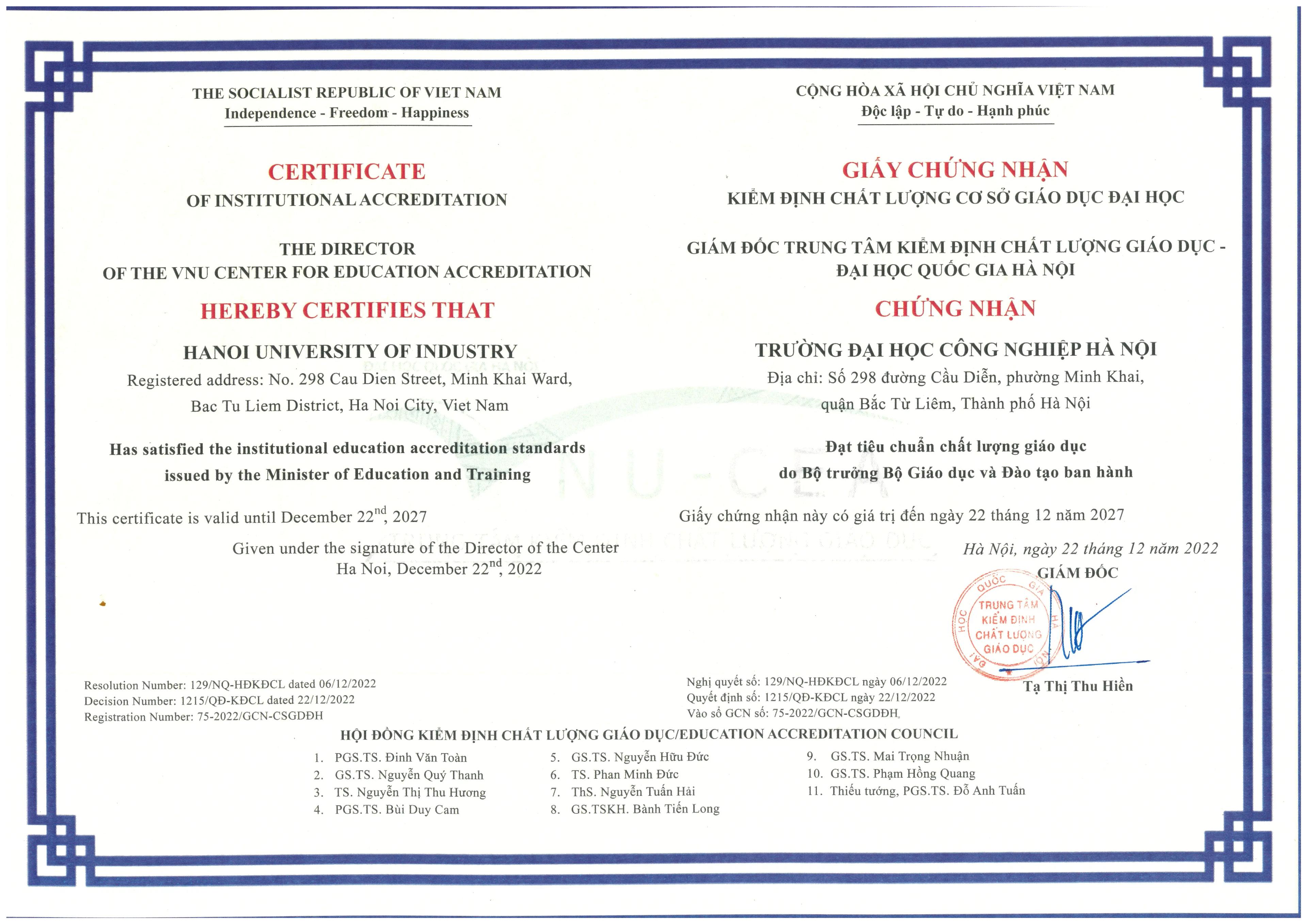 Chất lượng cơ sở giáo dục