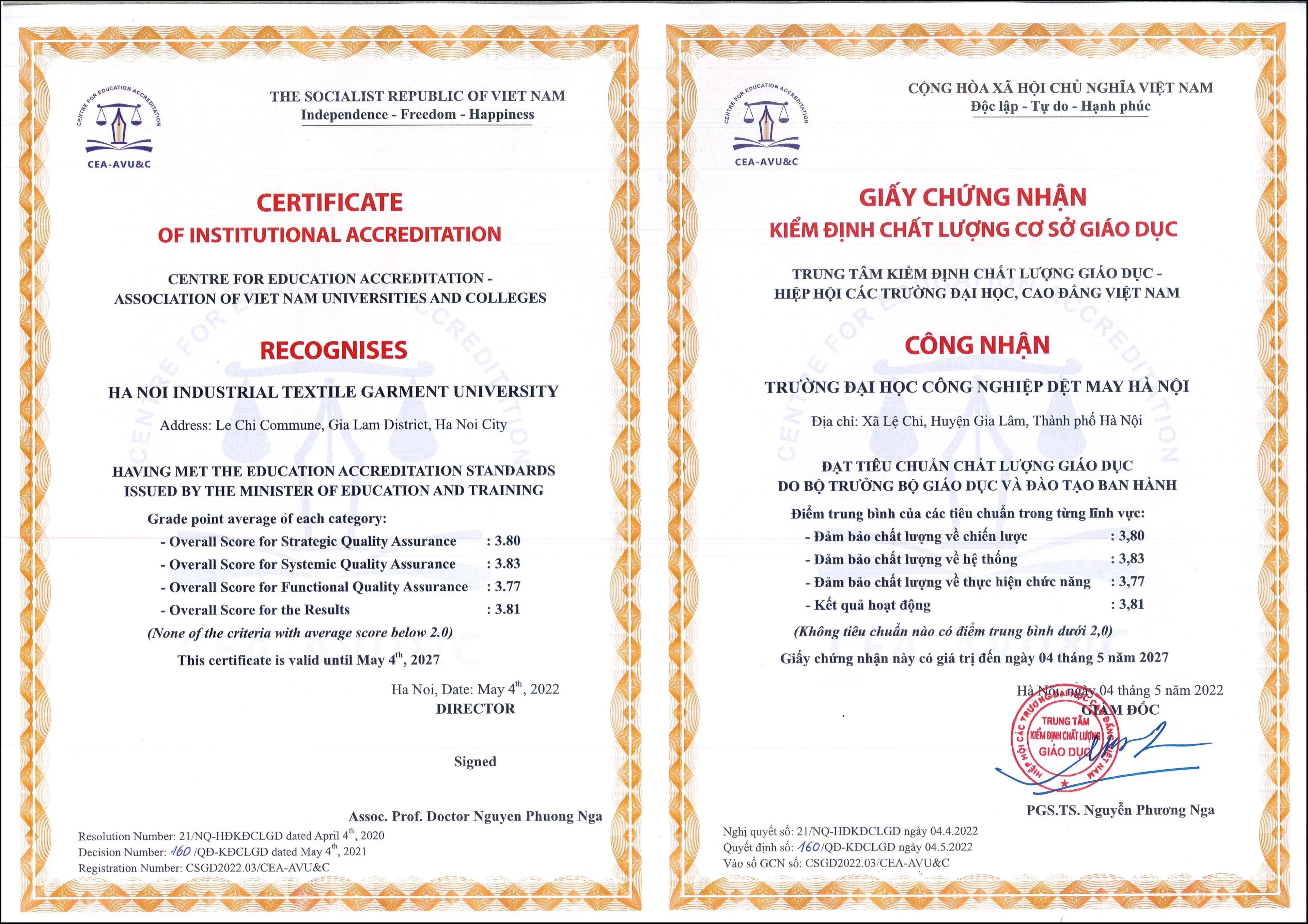 Chất lượng cơ sở giáo dục