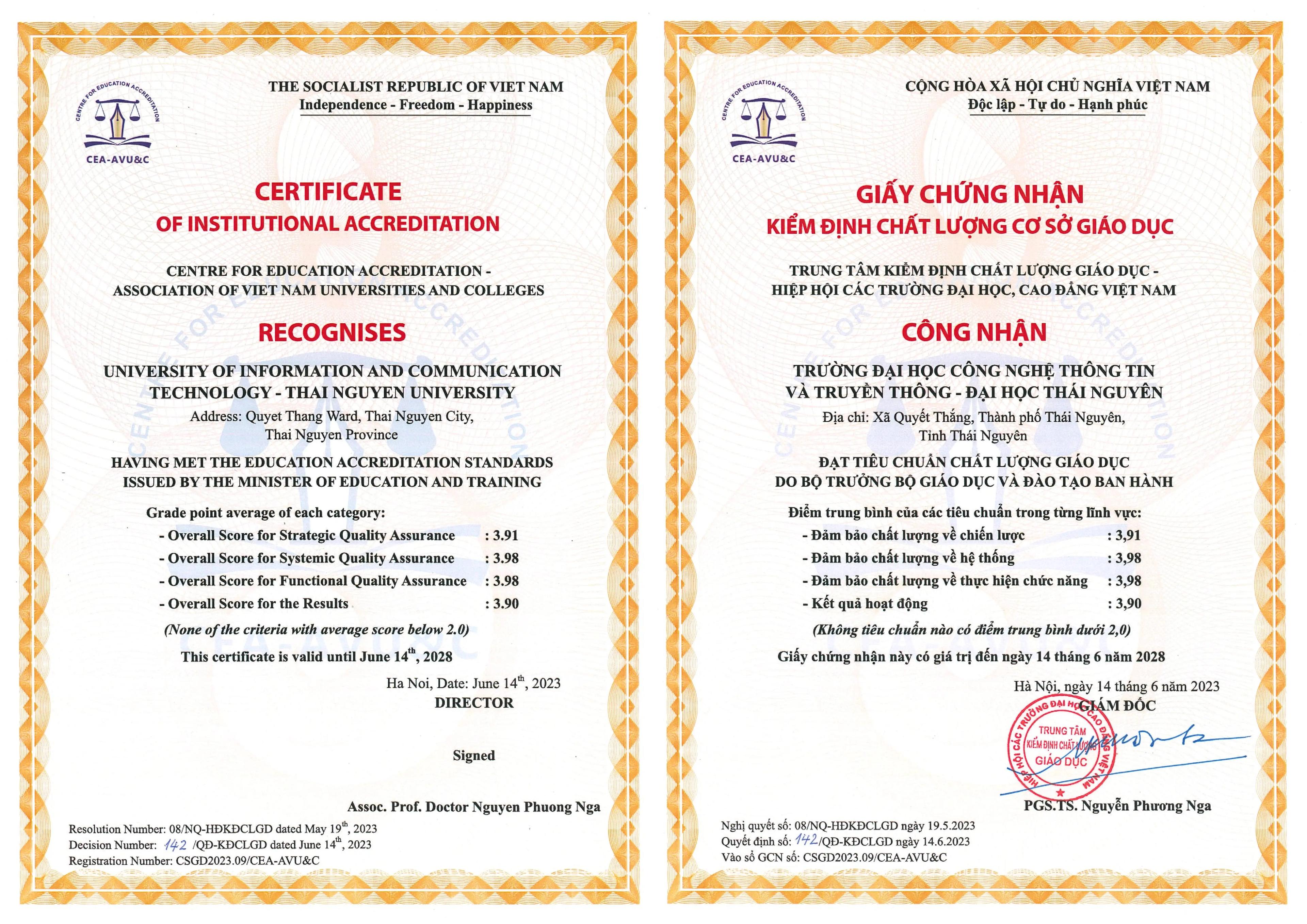 Chất lượng cơ sở giáo dục