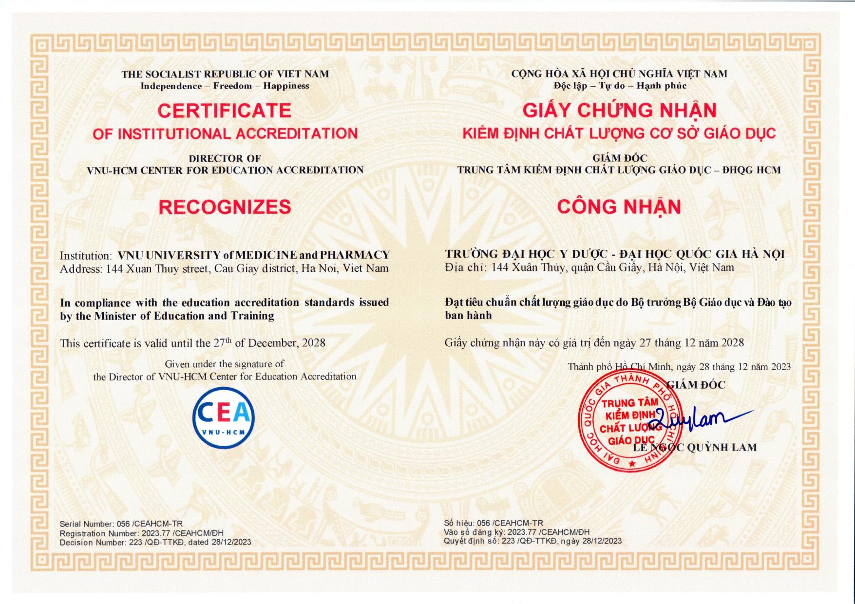 Chất lượng cơ sở giáo dục