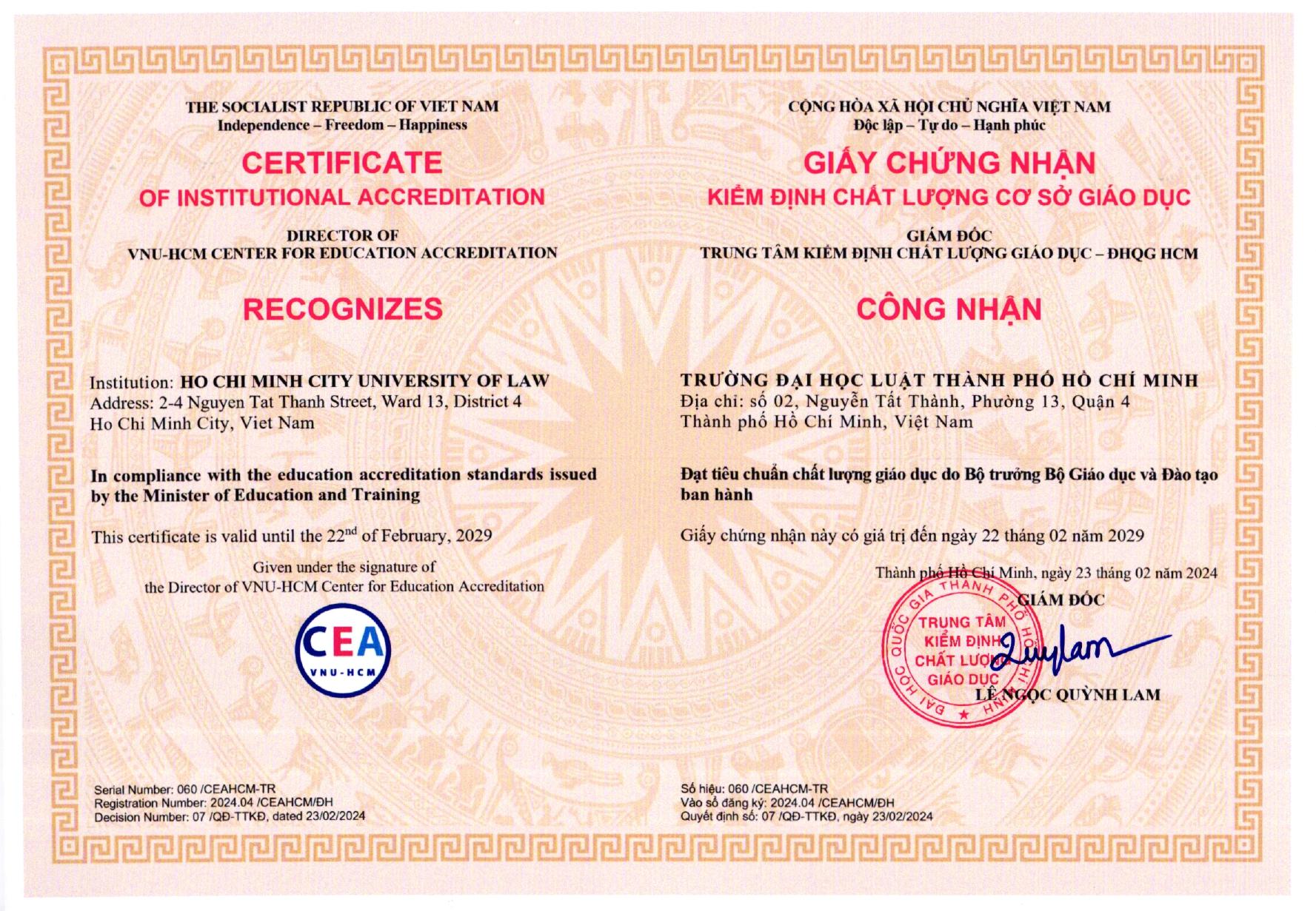 Chất lượng cơ sở giáo dục