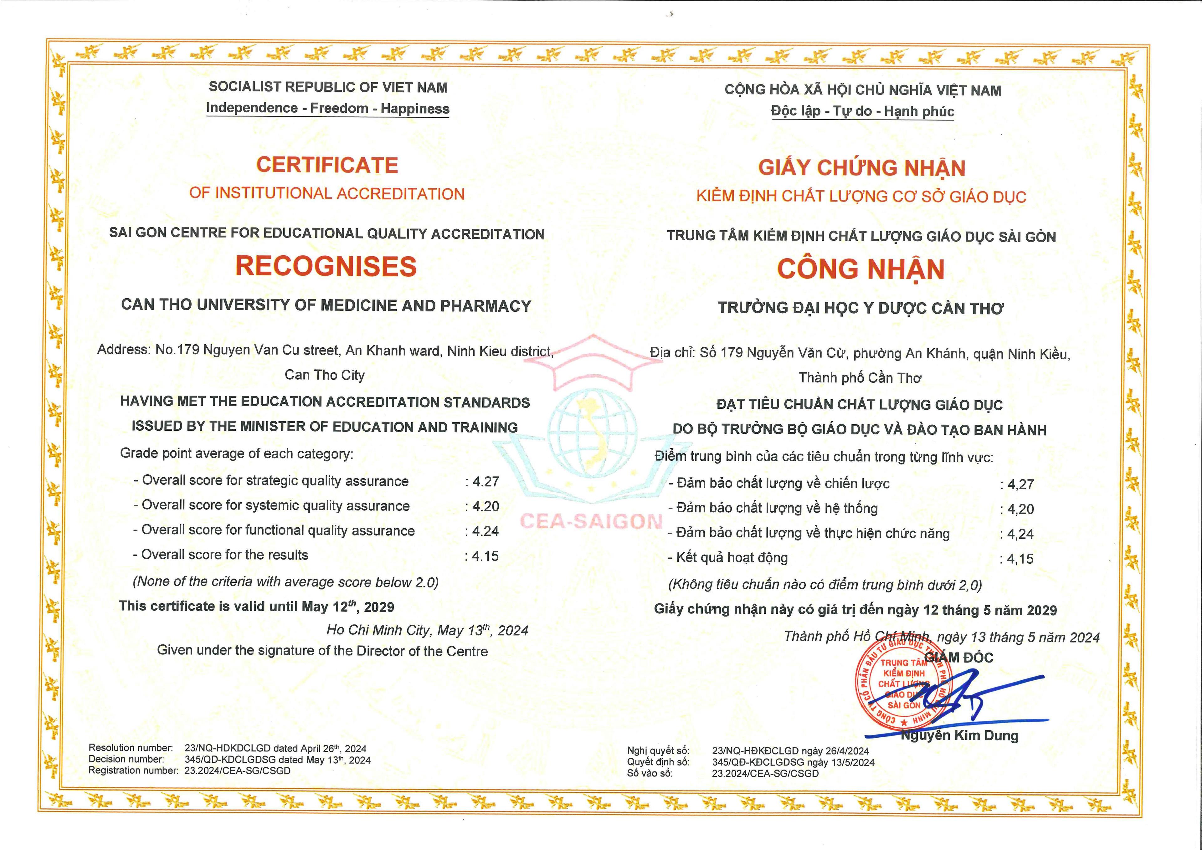 Chất lượng cơ sở giáo dục